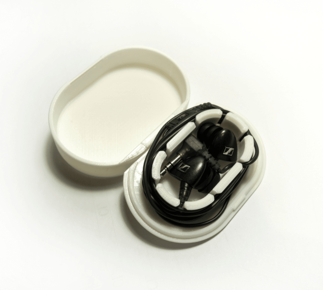 Download free STL file Hinged Case for Earphones • 3D printing design